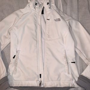 White North Face Windbreaker